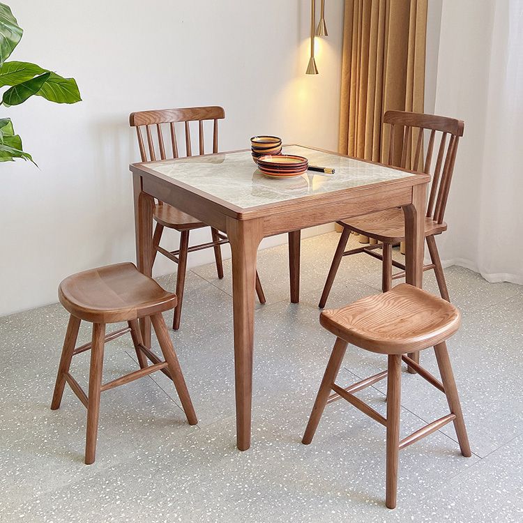 Industrieel grijs gesinterde stenen tafel standaard keuken eettafel met 4 potenbasis