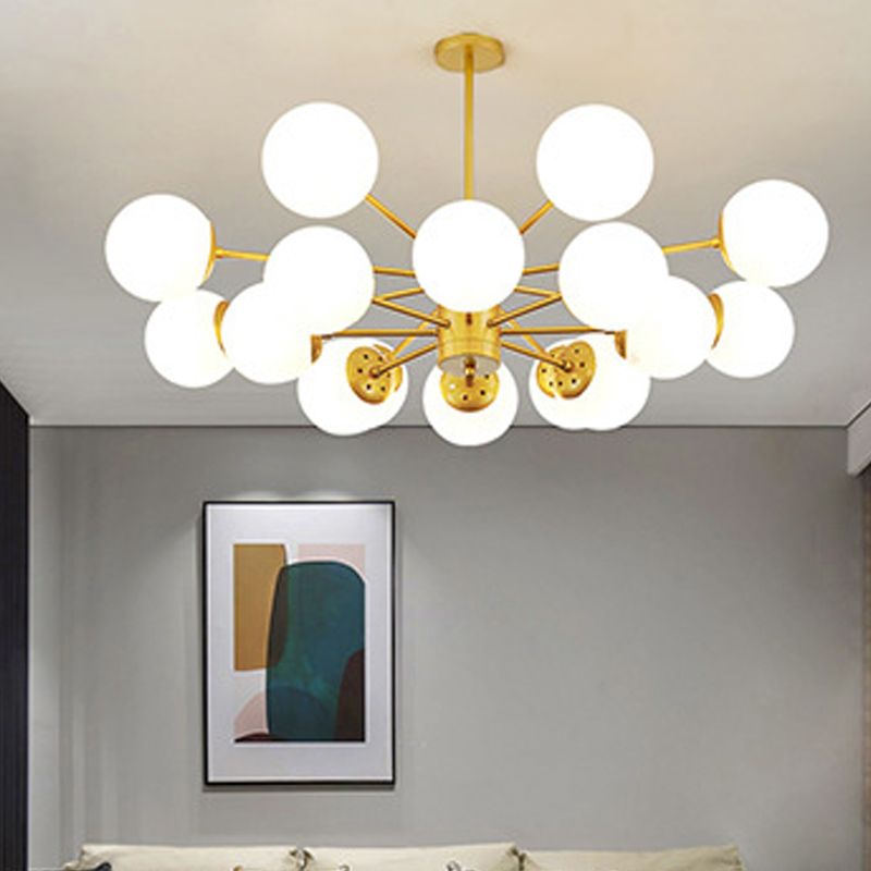 Globe Pendant Lights Modernism Glass Pendant Lighting Fixture for Living Room