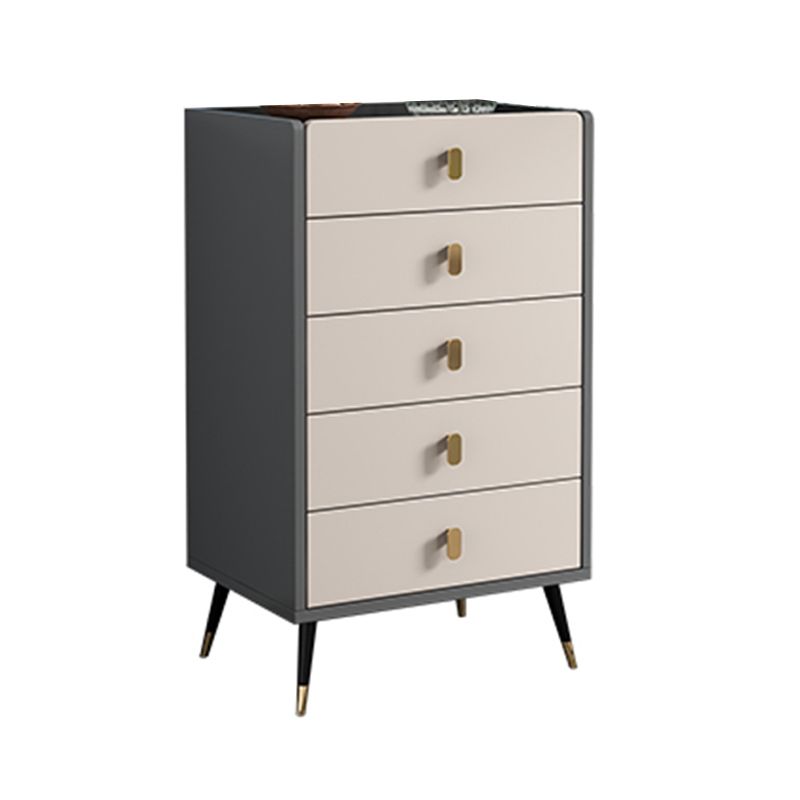 15.74" Wide Modern Accent Chest with Soft Close Drawers Wood Chest
