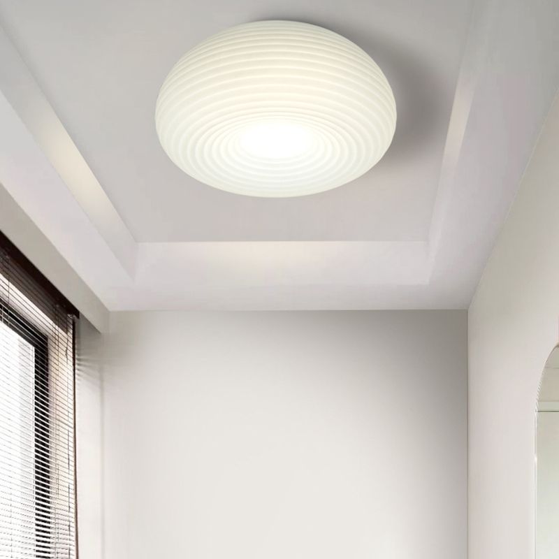 White Flush Mount Lighting Modernism LED Ceiling Light for Hallway