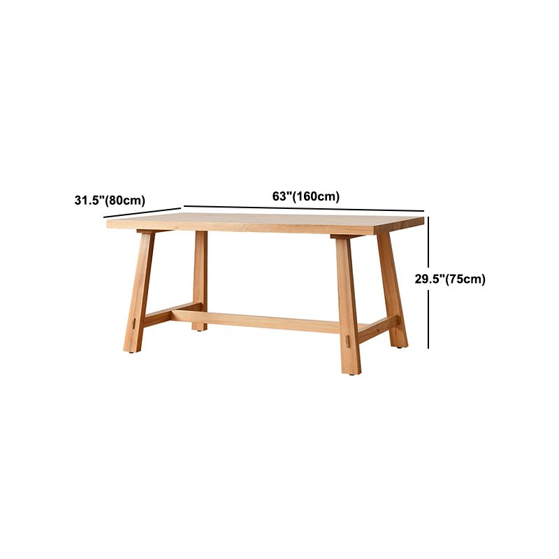Modern 1/6 Pieces Dining Set Rectangle Pine Wood Dining Table for Dining Room kItchen