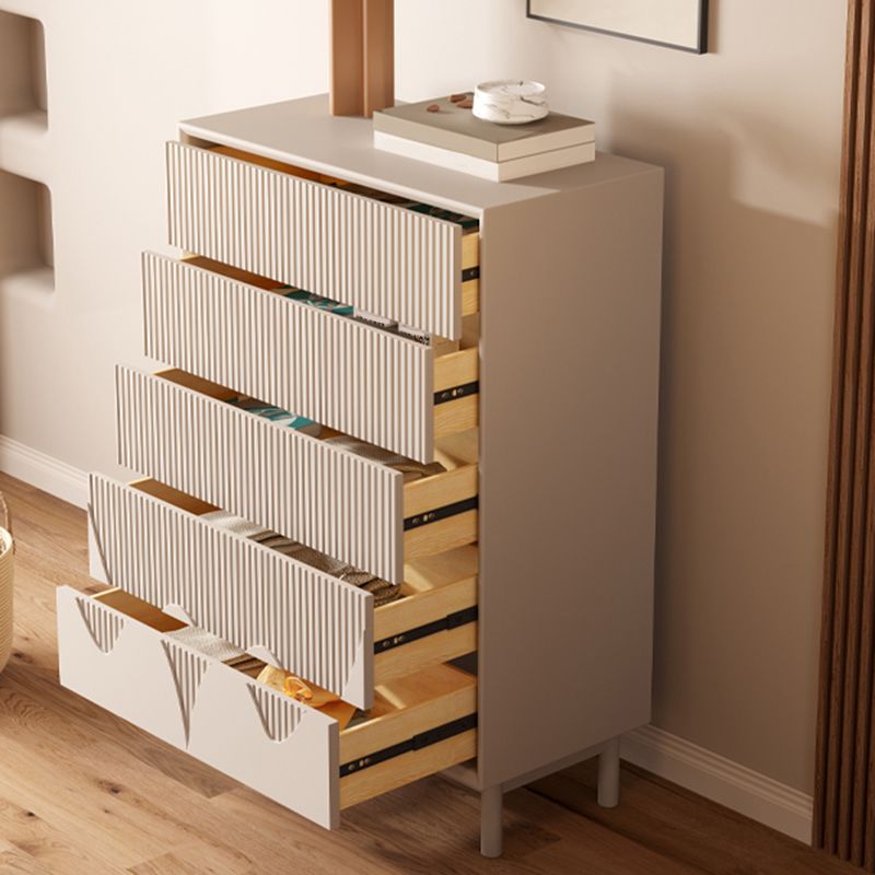 Contemporary Storage Chest Dresser Wooden Chest with Drawers