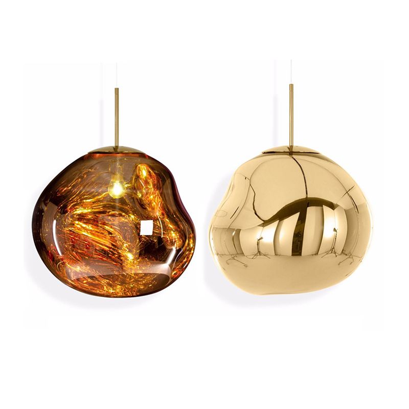 1 pendentif en verre léger Lilaires de plafond orbe moderne suspendus suspendus pour bar