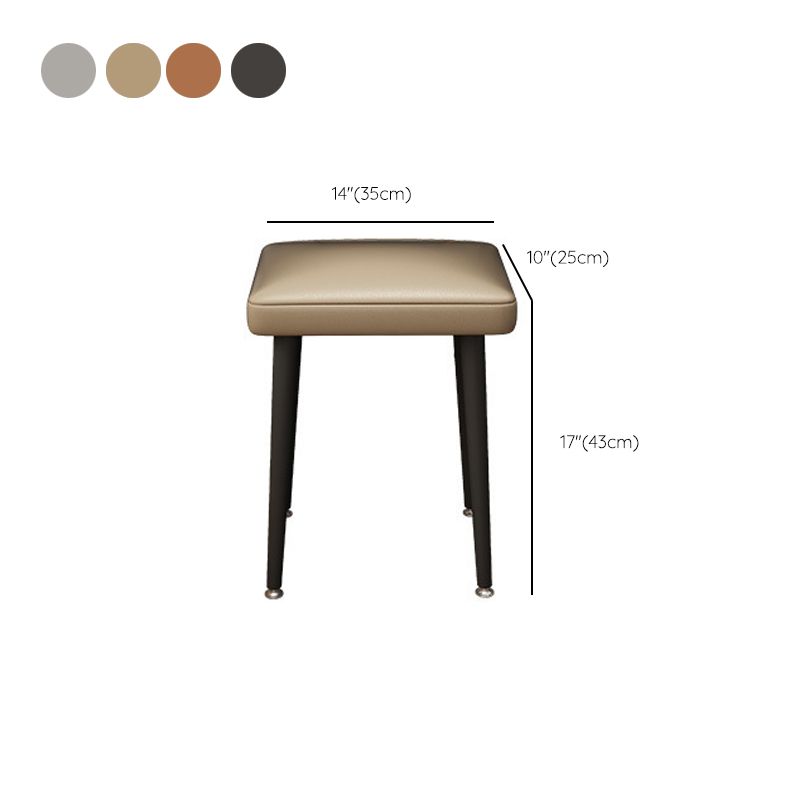 3 Drawers Make-up Vanity with Stool Stone Top Modern Dressing Table