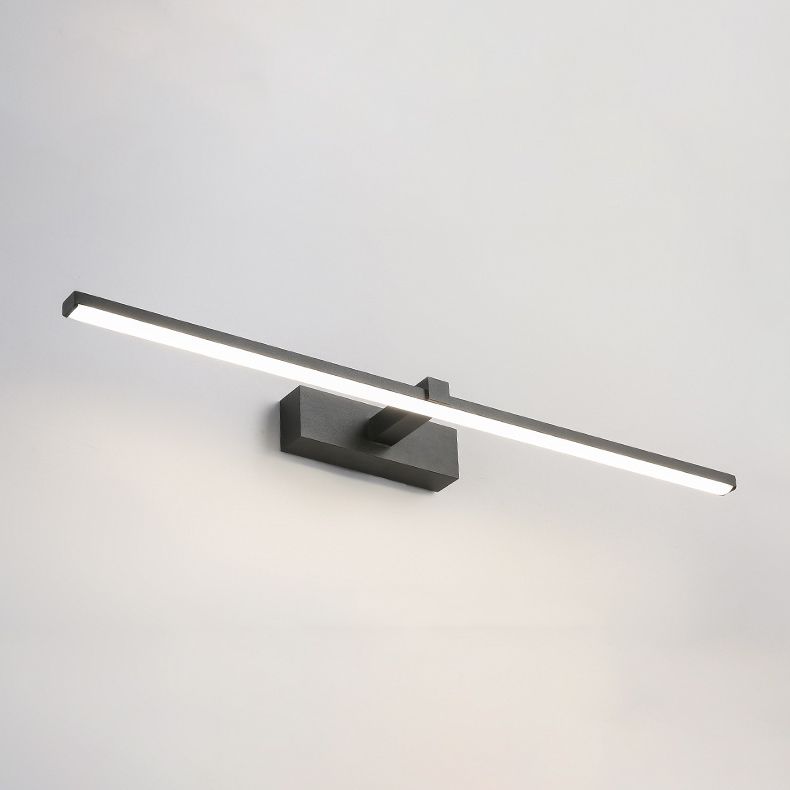 Metal Linear Shade Wall Sconce in Modern Concise Style Acrylic Mirror Wall Lighting
