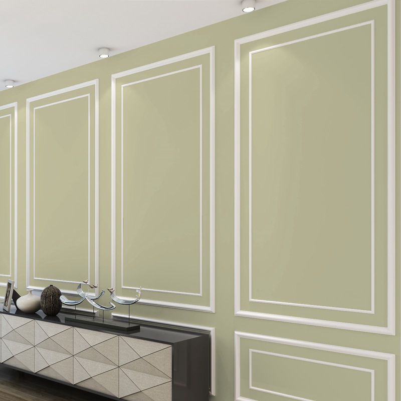 Modern Solid Color Pattern Wallpaper Roll Soft Color Stain Resistant Wall Covering for Living Room