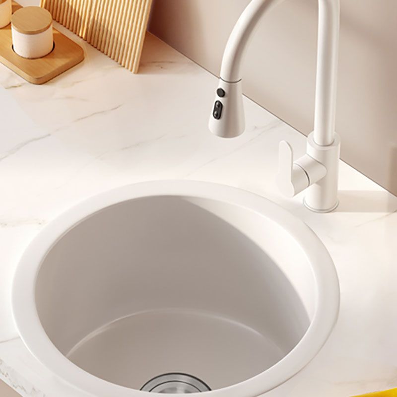 Drop-In Kitchen Bar Sink Quartz Kitchen Bar Sink with Drain Assembly