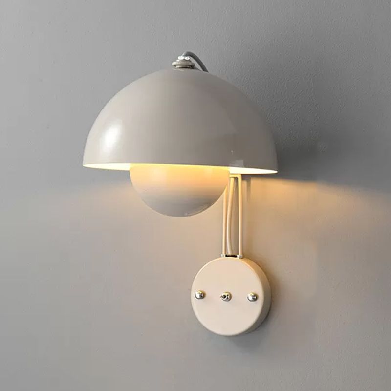 Metal Dome Wall Light Sconces Minimalism 1 Light Wall Mounted Lamp