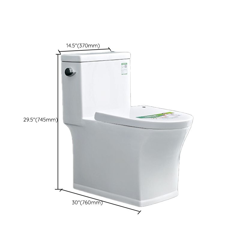 Contemporary 1 Piece Flush Toilet Floor Mounted Urine Toilet (Spray Gun not Included)