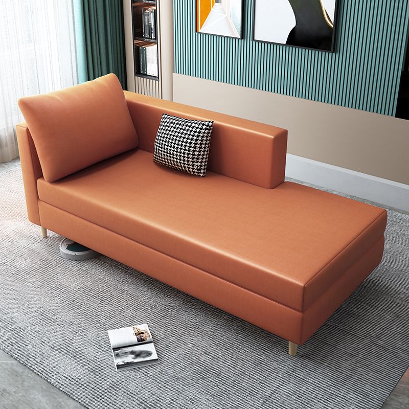 Nordic Recessed Arms Chaise Lounge with Cushioned for Bedroom and Living Room