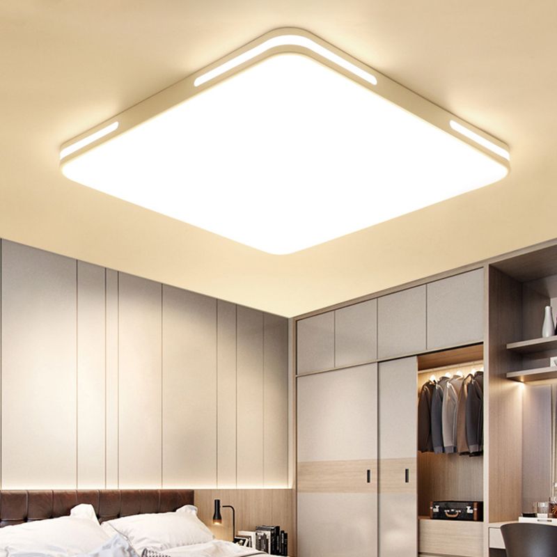 1-Light Geometric Shade Flush Mount Modern Simple Style Flush Mount Ceiling Light Fixture