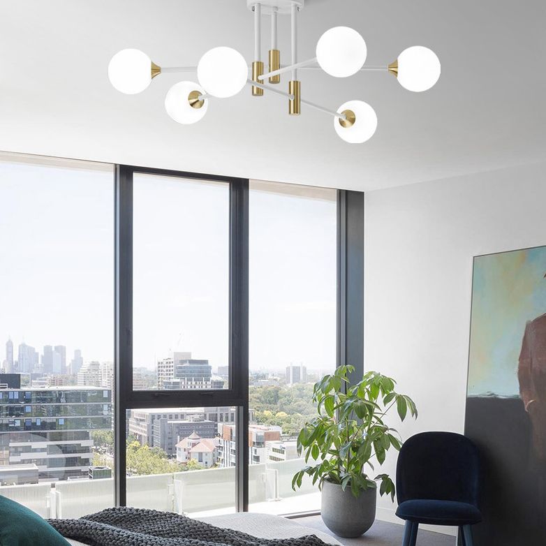 Sfere Light Semi Filfture Light Semi Minimalist Style Semi Flush Mount Affermazione Luce