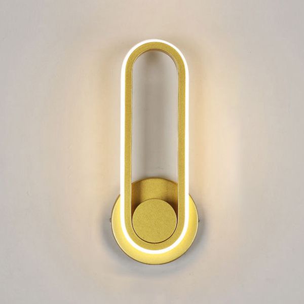 1 Licht geometrische Schatten Wandleuchte moderne Metall Wandmontageleuchte