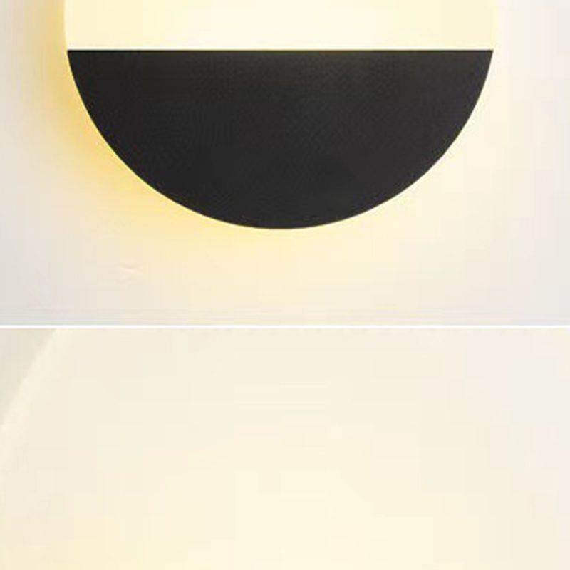 1 Light Geometric Flush Mount Wall Sconce Contemporary Metal Wall Light Sconces