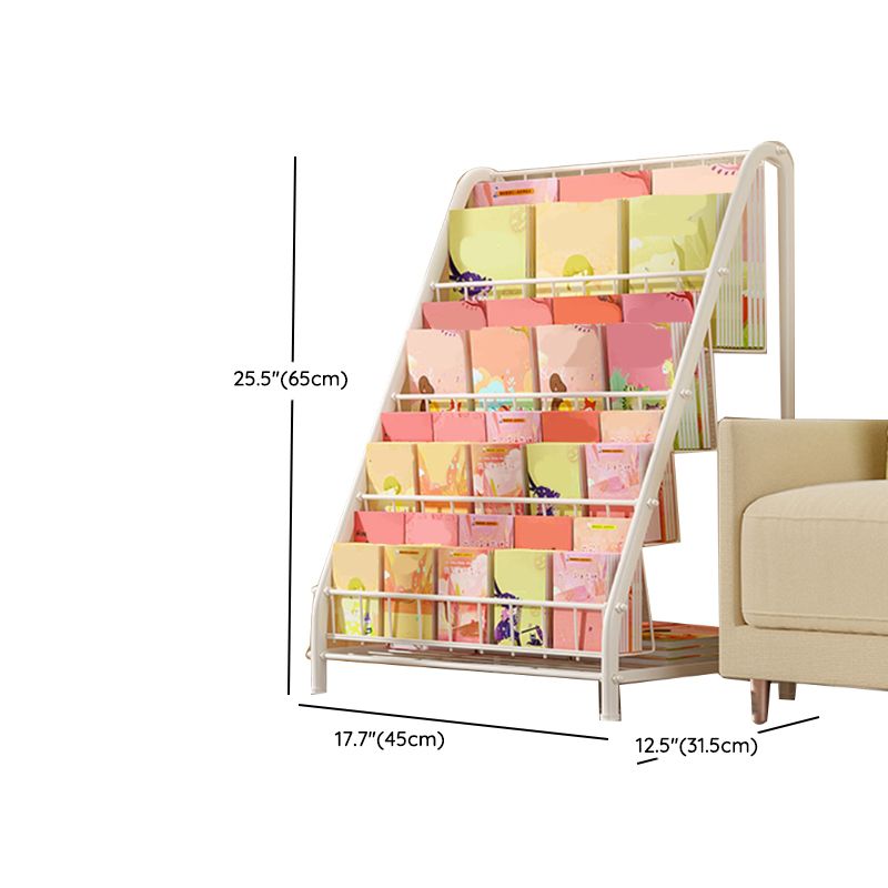 Metal Closed Back Bookshelf Standard Shelves Included Bookcase for Study Room