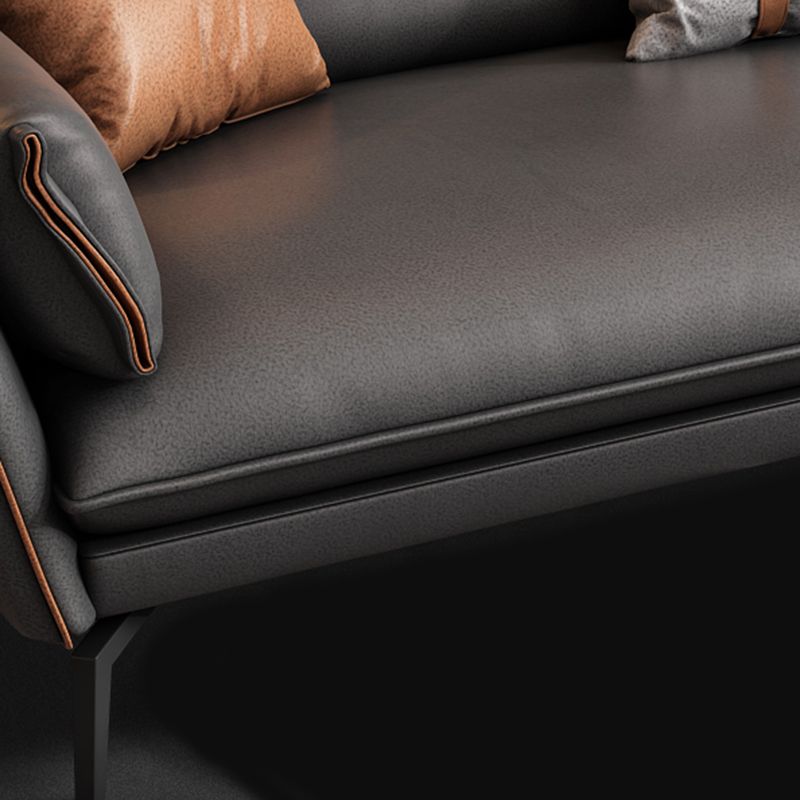Stain Resistant Modernism Sofa & Chaise Flared Arm Sectional