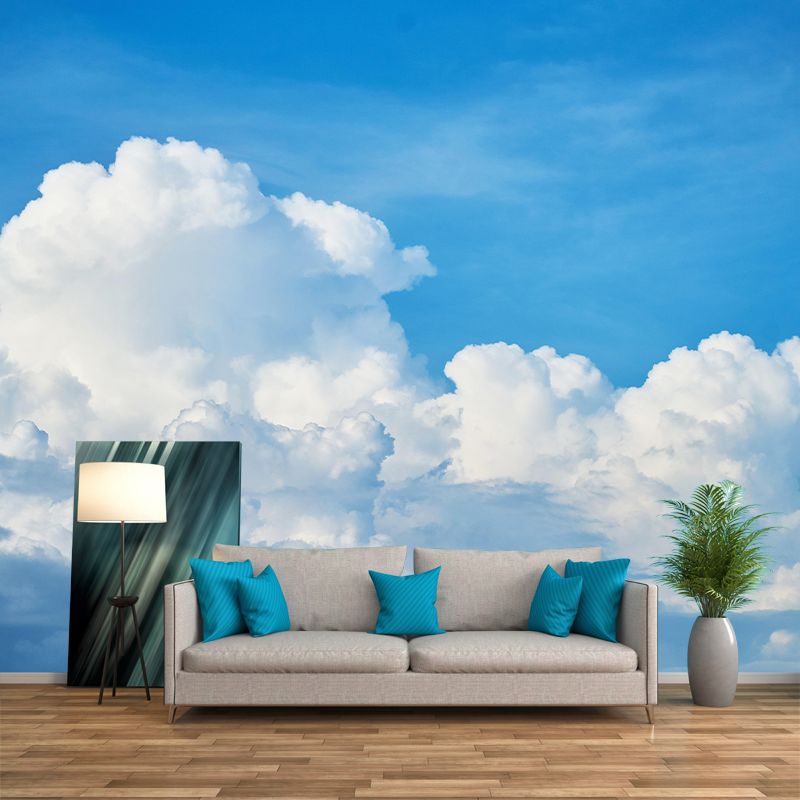 Horizontal Photography Sky Mural Environment Friendly Wall Art for Bedroom