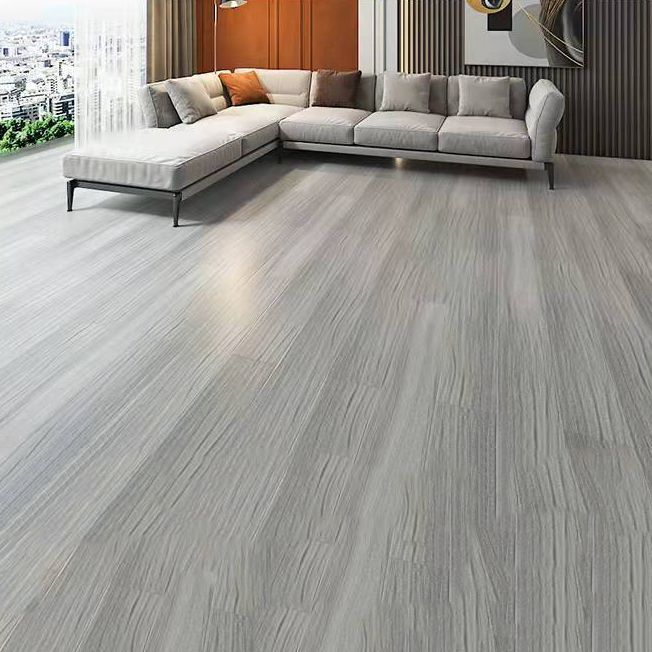 49"x8" Wide E0 Natural Solid Wood Laminate Flooring, Click-Lock, Waterproof