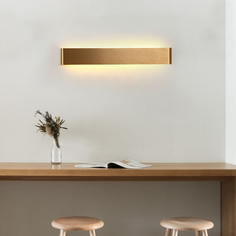 Square Shape Metal Wall Light Modern Style 1 Light Wall Mount Light Fixture