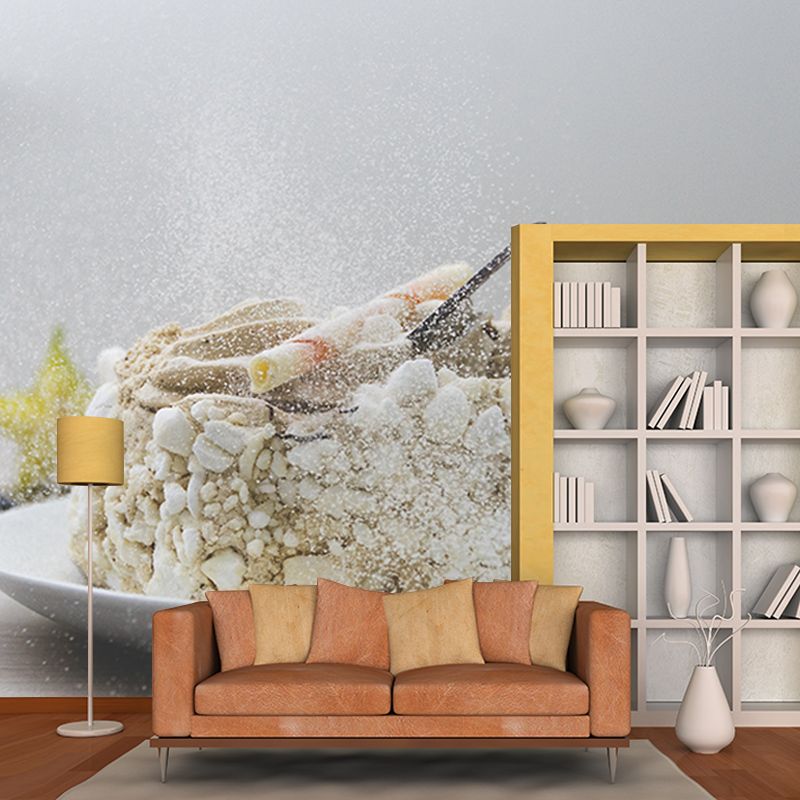 Minimalism Cake Dessert Mural Modern Style Wall Covering for Dessert Shop Baking Shop