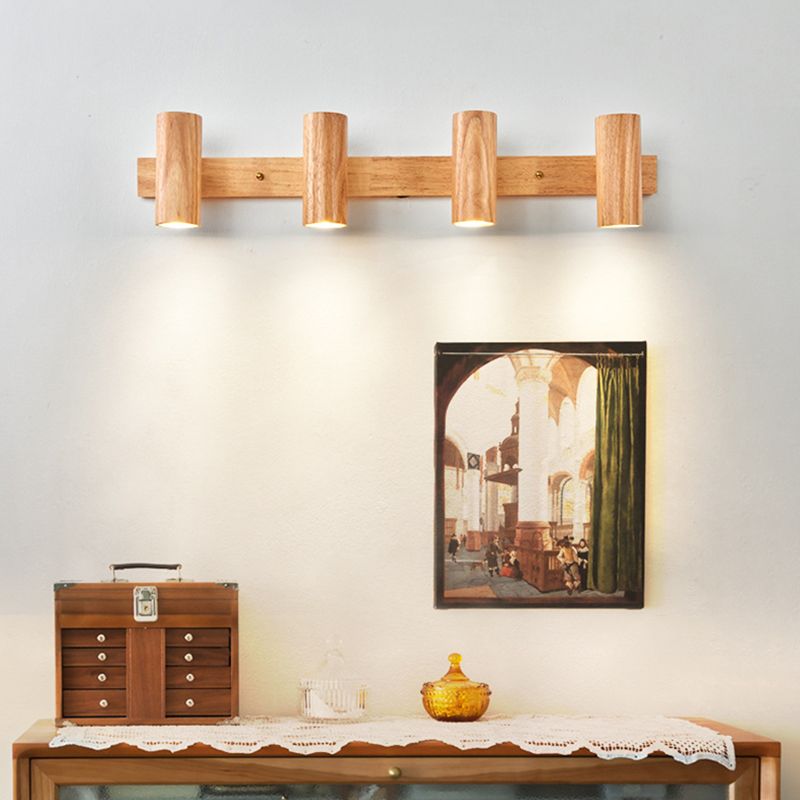 Modern Simple Shape Wall Light Sconces Wood Wall Lighting Fixtures