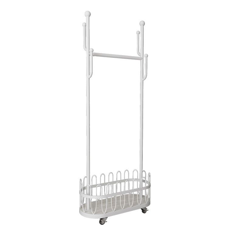 Gorgeous Plain Coat Rack Designer Basket Storage Metal Coat Rack with Coat Hooks