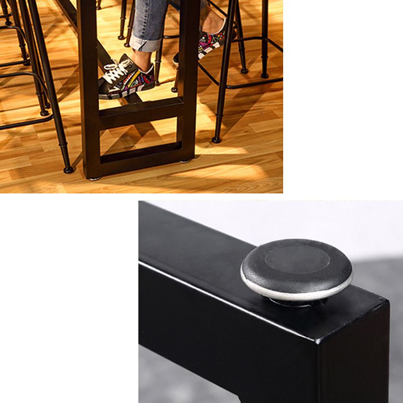 Modern Bar-Height Table Solid Wood Top Bistro Table for Patio Use