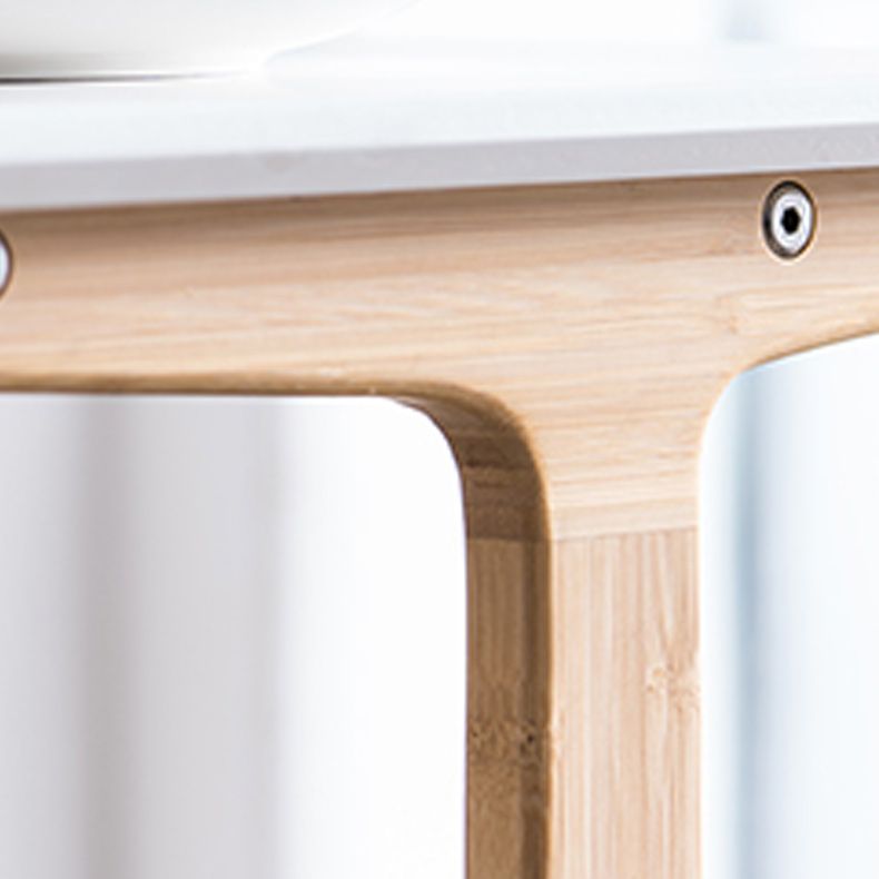 Modernistic Corner Table Rectangular Side Table for Living Room