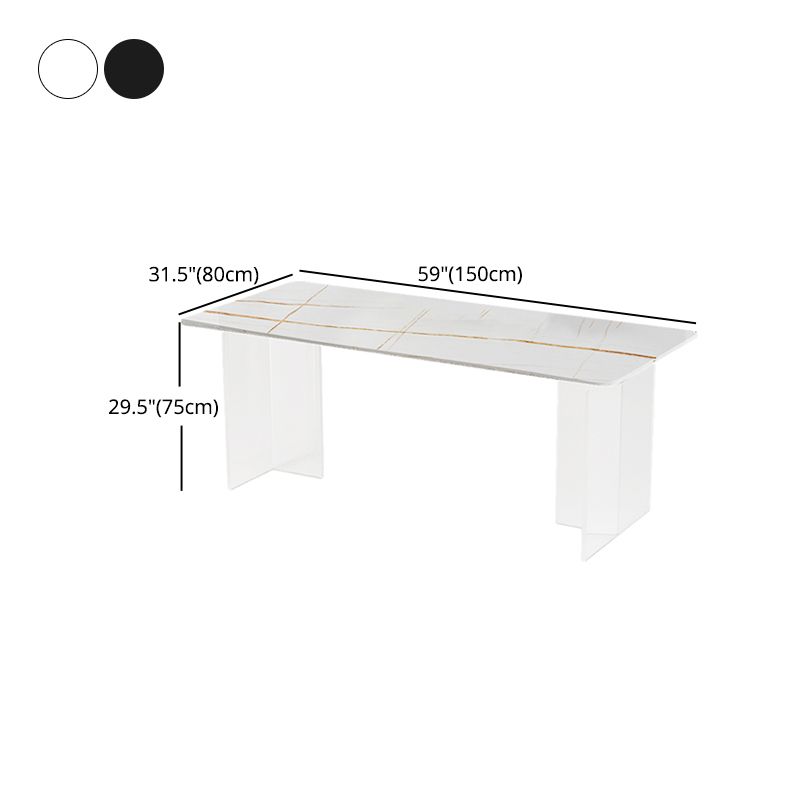 Moderno 1/2/5/7 Piezas Juego de comedor sinterizado Set de muebles de comedor de piedra sinterizada/Artículos separados