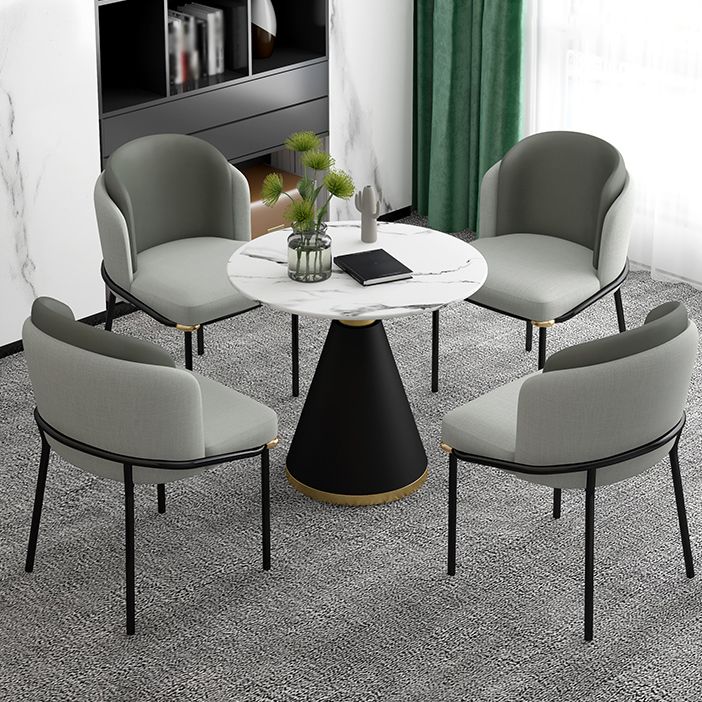 Metal Leg Dining Chair Modern Coffee Shop Parsons Dining Side Chair