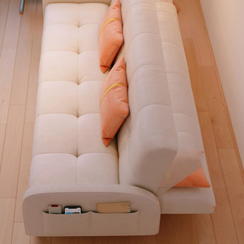 Modern Faux Leather Loose Back Seating Hair Pin Legs Sofa for Apartment