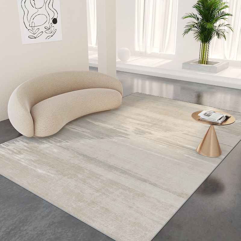 Tapis moderne gris en PVC, bloc de couleurs, avec envers antidérapant, pour la décoration de la maison
