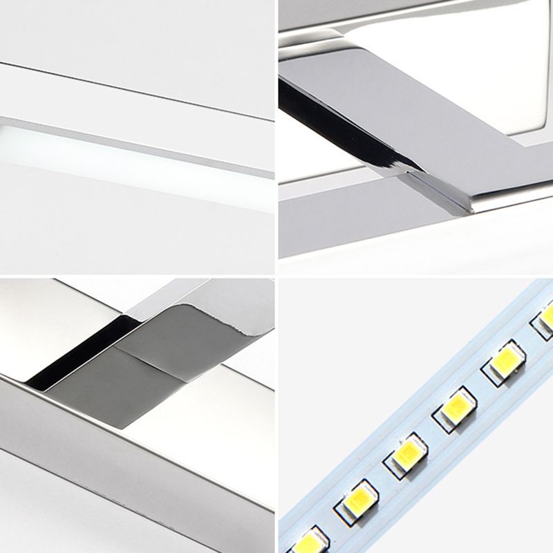 Lampada da parete a forma di biella bianca Minimalista LED ACRILICA LED MONTATA VANITÀ LIGUATA PER BAGNI