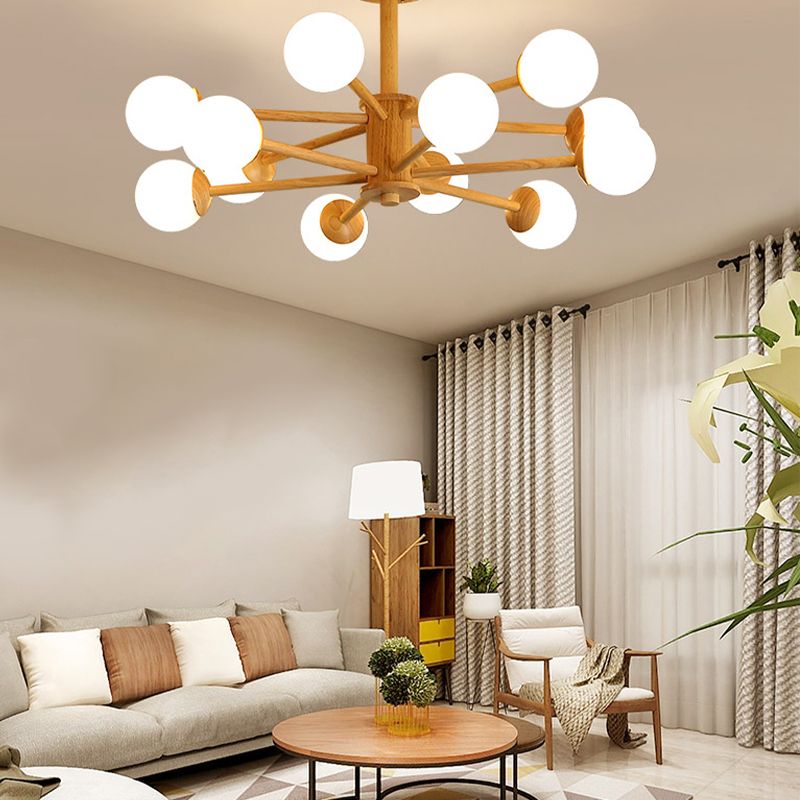 Creative Simplicity Wooden Pendant Lighting for Drawing Room Coffee Shop