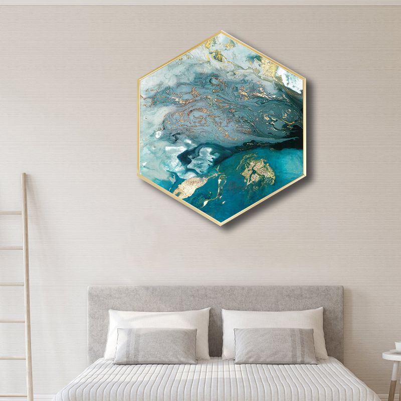 Abstract Pattern Wall Art Print Scandinavian Canvas Textured Painting in Soft Color