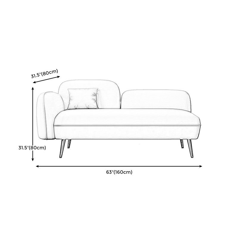 Hair Pin Legs Tight Back Square Arm Transitional Modern Loveseat for Apartment