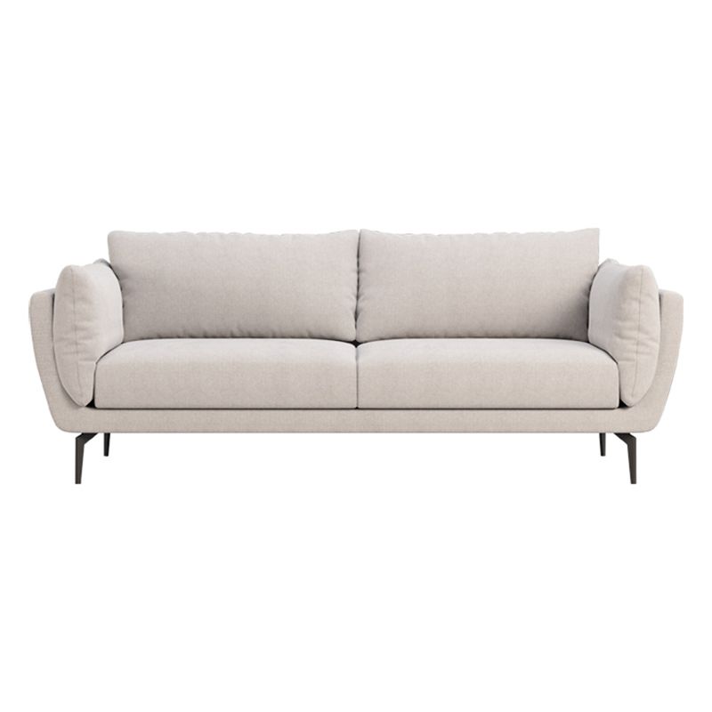 Cotton Blend Modern Sofa 33"W  Back Sofa for Living Room with Pillow Top Arm
