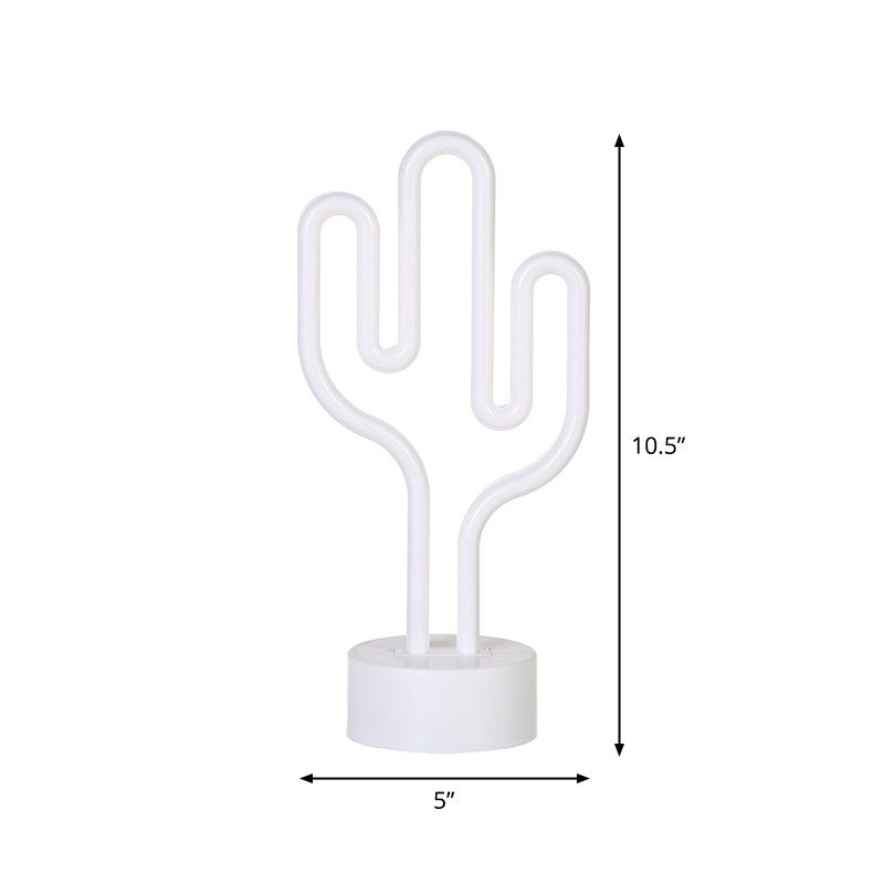 Lampada da comodino a forma di cactus batteria contemporanea a led alieting