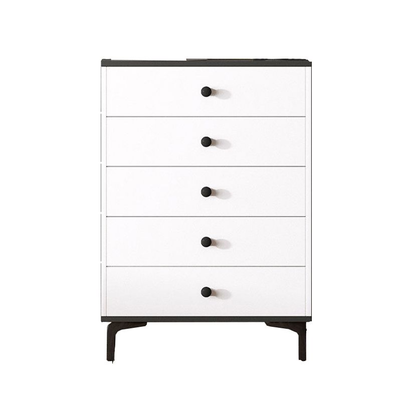 Contemporary 35.43'"Tall Wooden Chest, Rectangle Accent Cabinet with Drawers