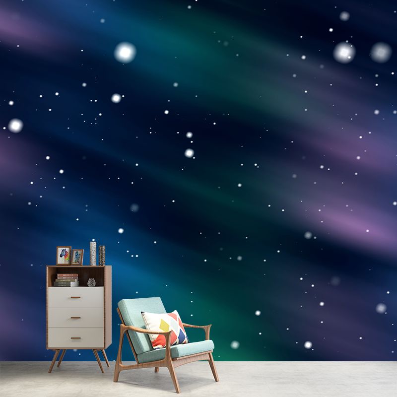 Cosmic Galaxy Wallpaper Mural Water-Proof Sleeping Room Wall Decoration