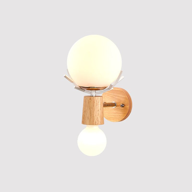 Simple Log Wall Disponce Un bulbo Luz de la pared moderna de la pared para sala de estar