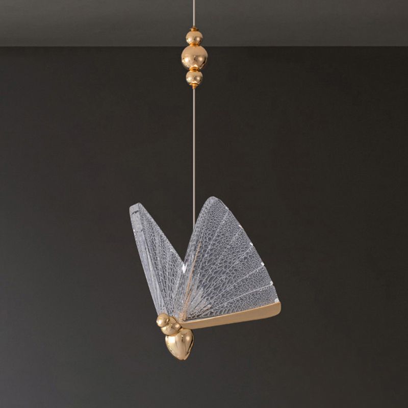 Simplicité moderne Butterfly Plafond Suspension lampe de plafond acrylique Fixage de plafond pour restaurant