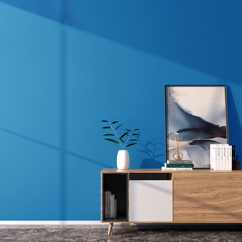 Simple Style Plain Wallpaper Roll Multi-Color Non-Pasted Wall Covering for Living Room