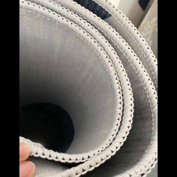 Abstract Area Rug Polyester Ink Painting Rug Non-Slip Backing Carpet for Living Room