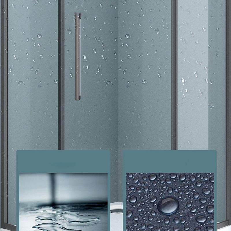 Transparent Shower Bath Door Pivot Scratch Resistant Shower Bath Door