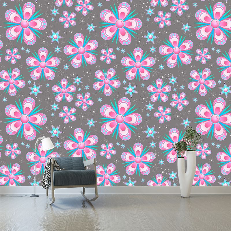 Customized Illustration Tropical Plant Mural Eco-friendly Wallpaper Wall Decor