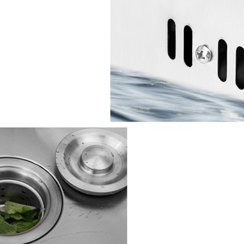 Modern Style Kitchen Sink Soundproof Detail Kitchen Double Sink with Basket Strainer