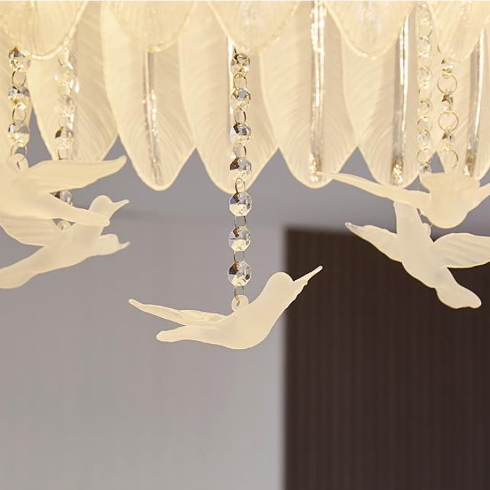 Nordic Ceiling Lamp Creative Glass Shade Flush Mount Light Fixture
