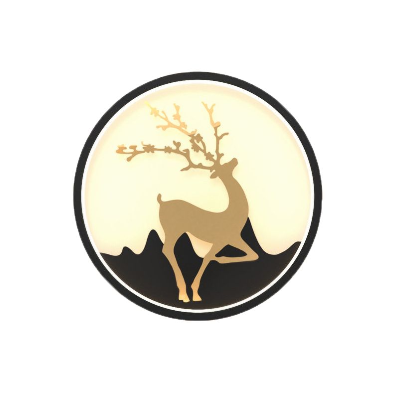 Circle Alluminio Light Minimalismo Minalismo a 1 luci a parete LED per camera da letto