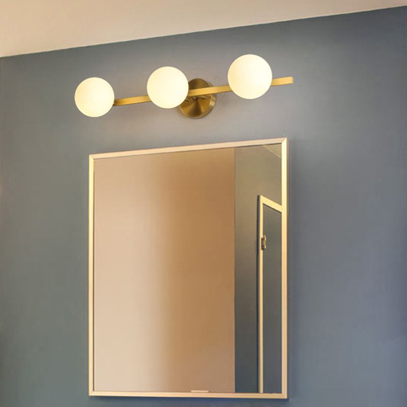 Illuminazione montata a parete in metallo per il bagno
